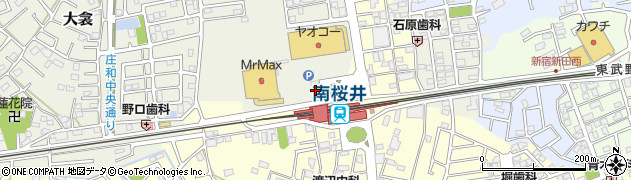 ファミリーマート南桜井駅北口店周辺の地図