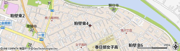 埼玉県春日部市粕壁東4丁目周辺の地図