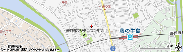埼玉県春日部市牛島144周辺の地図