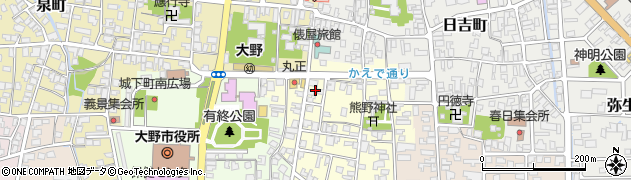 福井県大野市高砂町4周辺の地図