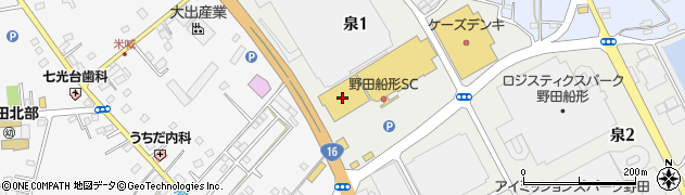 やよい軒 野田船形店周辺の地図