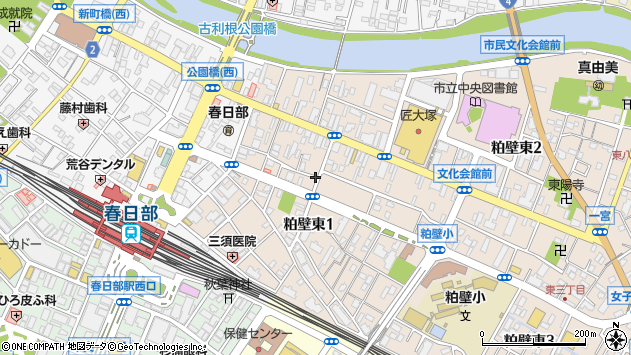〒344-0062 埼玉県春日部市粕壁東の地図