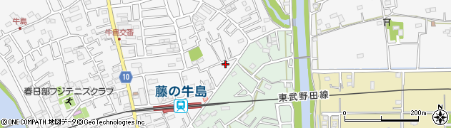 埼玉県春日部市牛島1488周辺の地図