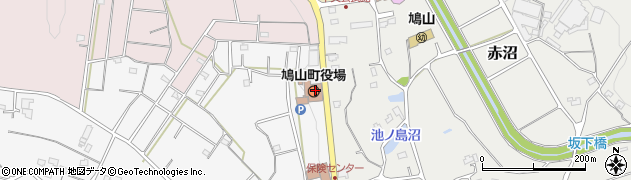 鳩山町役場　教育総務課周辺の地図