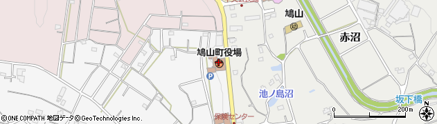 埼玉県鳩山町（比企郡）周辺の地図