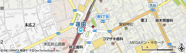 松屋 蓮田店周辺の地図
