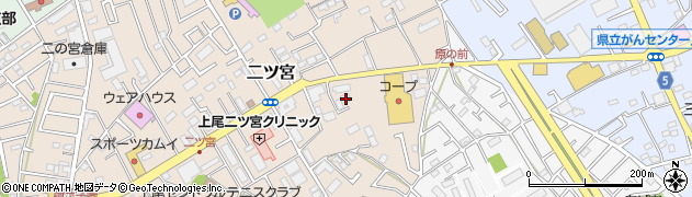 埼玉県上尾市二ツ宮936周辺の地図