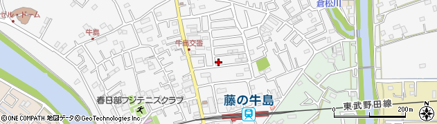 埼玉県春日部市牛島1510周辺の地図