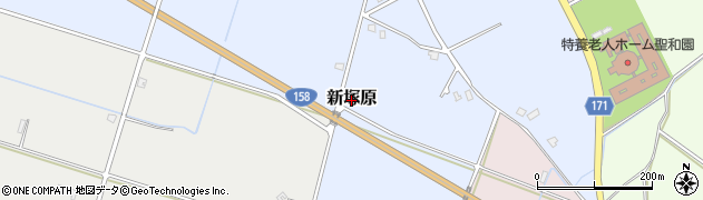 福井県大野市新塚原周辺の地図