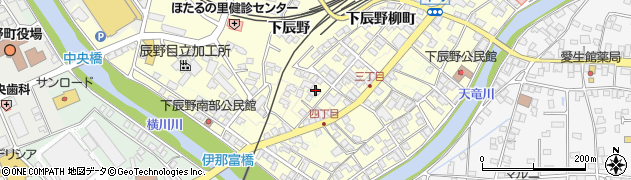 長野県辰野町（上伊那郡）下辰野柳町周辺の地図