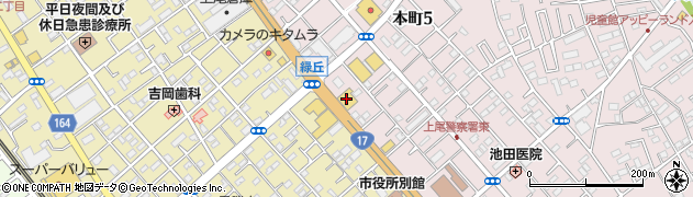 セカンドストリート上尾店周辺の地図