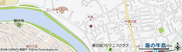 埼玉県春日部市牛島411周辺の地図
