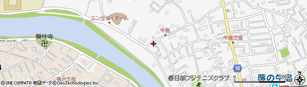 埼玉県春日部市牛島404周辺の地図