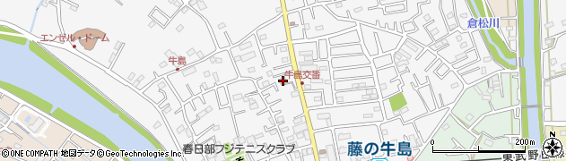 埼玉県春日部市牛島201周辺の地図