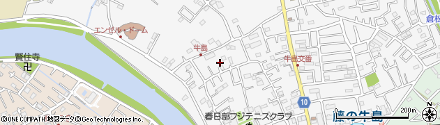 埼玉県春日部市牛島415周辺の地図