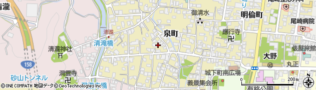 福井県大野市泉町周辺の地図