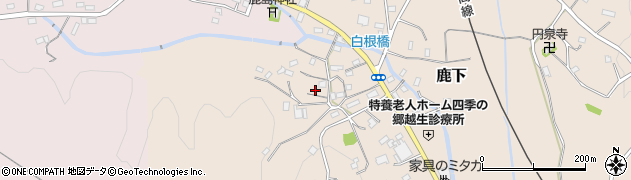 埼玉県越生町（入間郡）鹿下周辺の地図