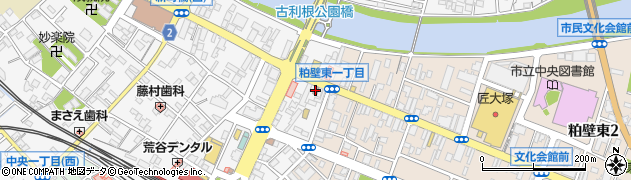 春日部仲町郵便局周辺の地図