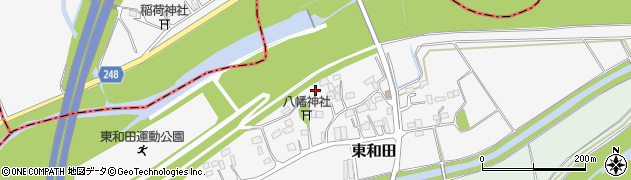 埼玉県坂戸市東和田周辺の地図