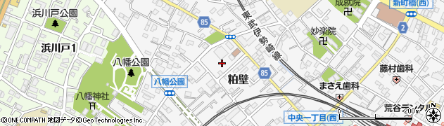 埼玉県春日部市粕壁周辺の地図