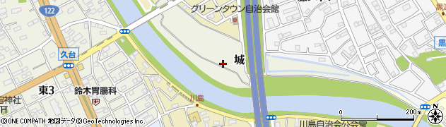 埼玉県蓮田市城周辺の地図