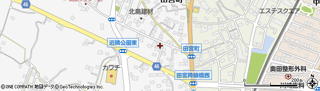 野田牛久線周辺の地図