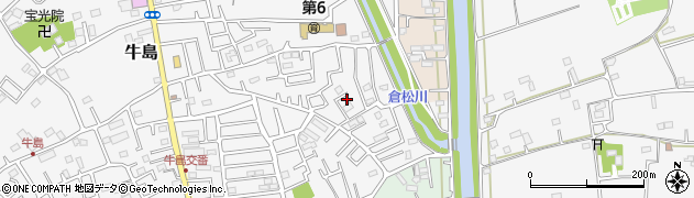 埼玉県春日部市牛島1345周辺の地図