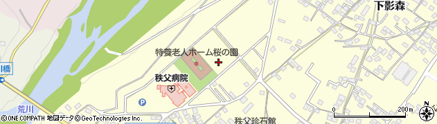 埼玉県秩父市和泉町周辺の地図