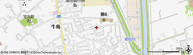 埼玉県春日部市牛島1377周辺の地図