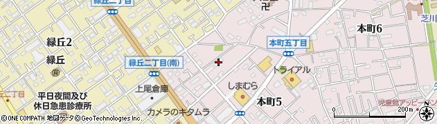 愛の家グループホーム上尾本町周辺の地図
