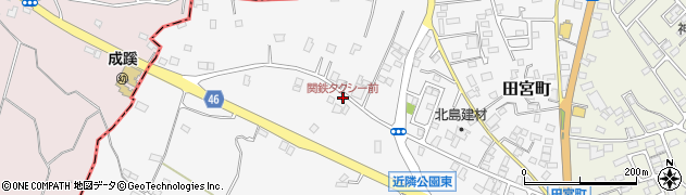関鉄タクシー前周辺の地図