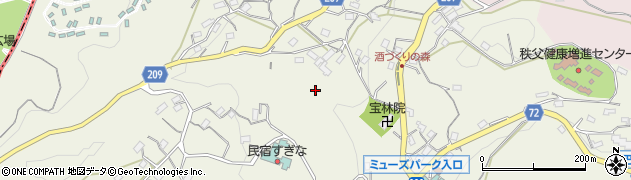 埼玉県秩父市久那周辺の地図