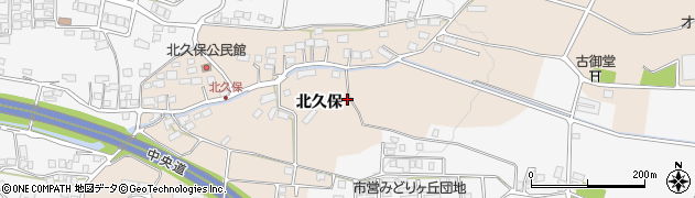 長野県茅野市玉川（北久保）周辺の地図