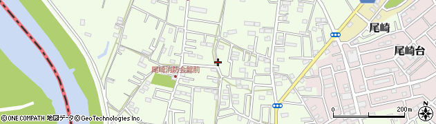 千葉県野田市尾崎周辺の地図