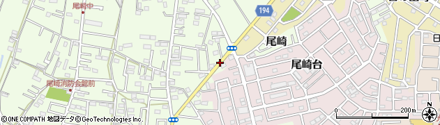 尾崎台周辺の地図