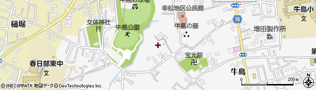 埼玉県春日部市牛島290周辺の地図