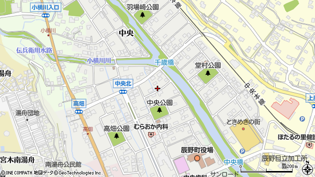 〒399-0427 長野県上伊那郡辰野町中央の地図