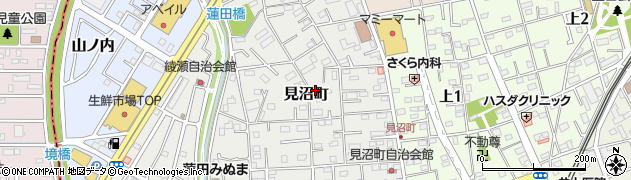 埼玉県蓮田市見沼町周辺の地図