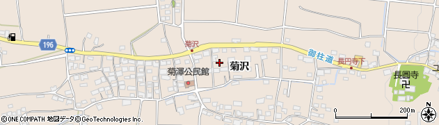 長野県茅野市玉川（菊沢）周辺の地図
