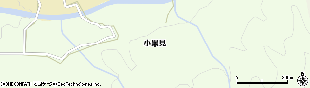 福井県大野市小黒見周辺の地図