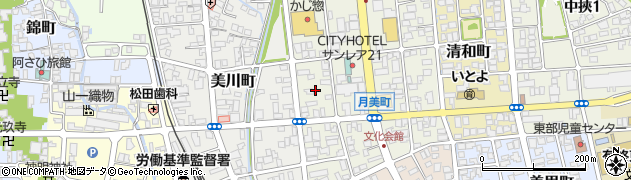 福井県大野市月美町3周辺の地図