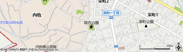塚内公園周辺の地図