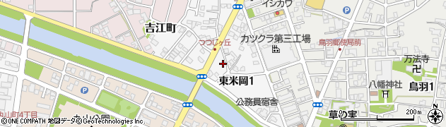 福井県鯖江市東米岡周辺の地図