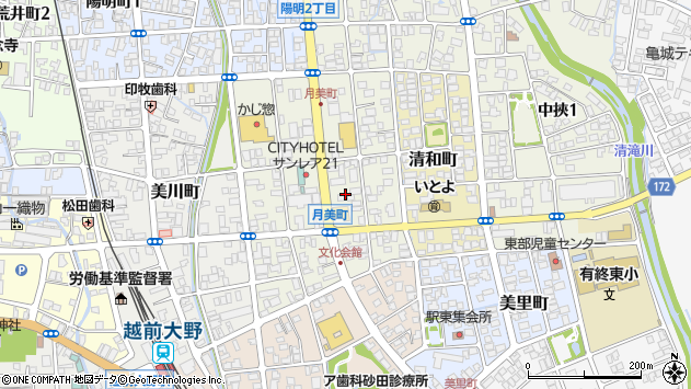 〒912-0031 福井県大野市月美町の地図