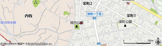 新明電材株式会社　春日部営業所周辺の地図