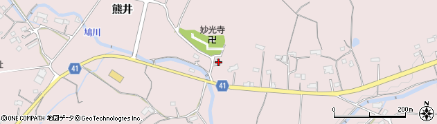 埼玉県比企郡鳩山町熊井561周辺の地図