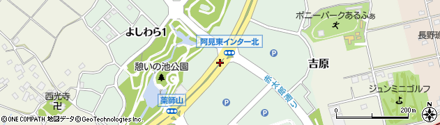 茨城県阿見町（稲敷郡）よしわら周辺の地図