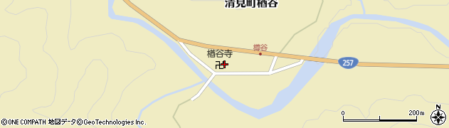 楢谷寺周辺の地図