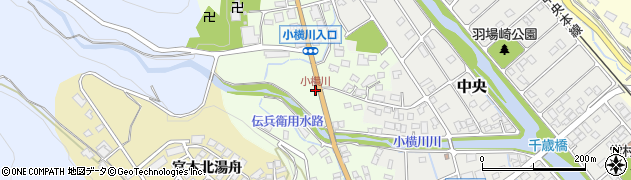 小横川周辺の地図