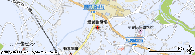 横瀬町役場　建設課周辺の地図
